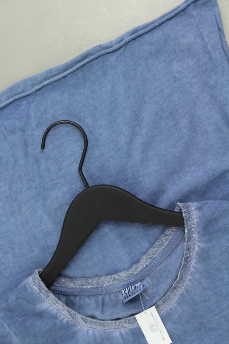 Saint Tropez T-Shirt Gr. XS Kurzarm blau
