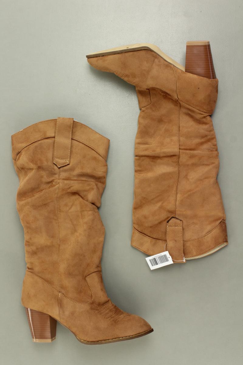 High-Heel Stiefel Gr. 37 braun