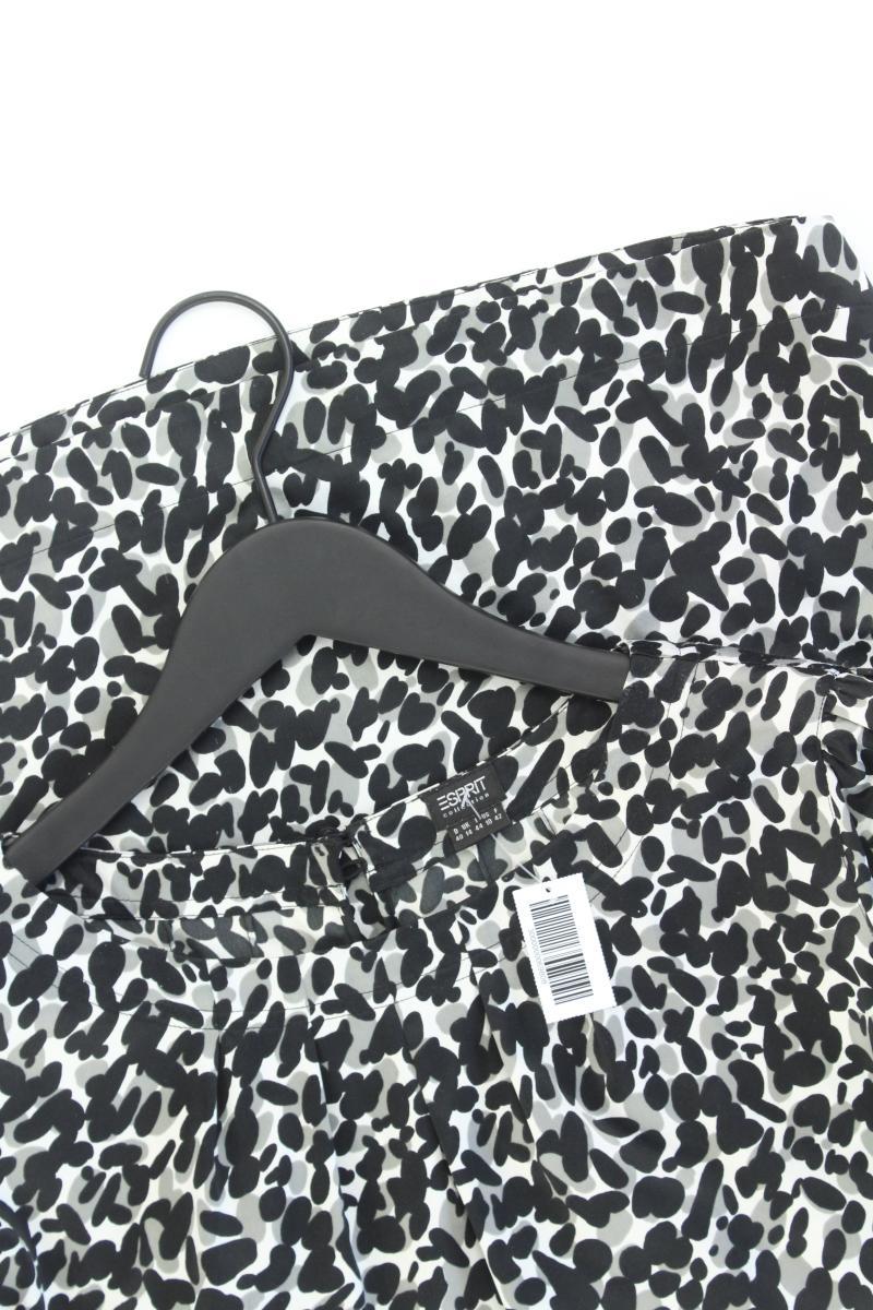 Esprit Collection Kurzarmbluse Gr. 40 gepunktet schwarz aus Polyester