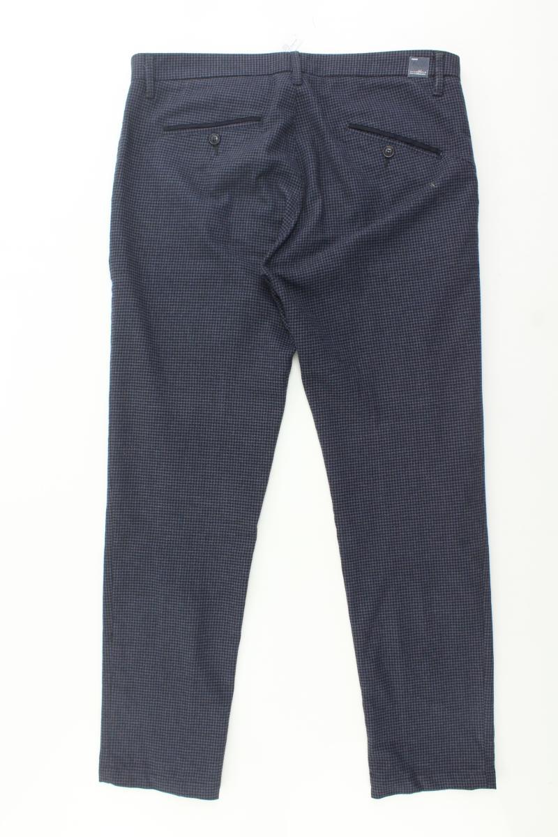 Stoffhose Gr. L kariert blau
