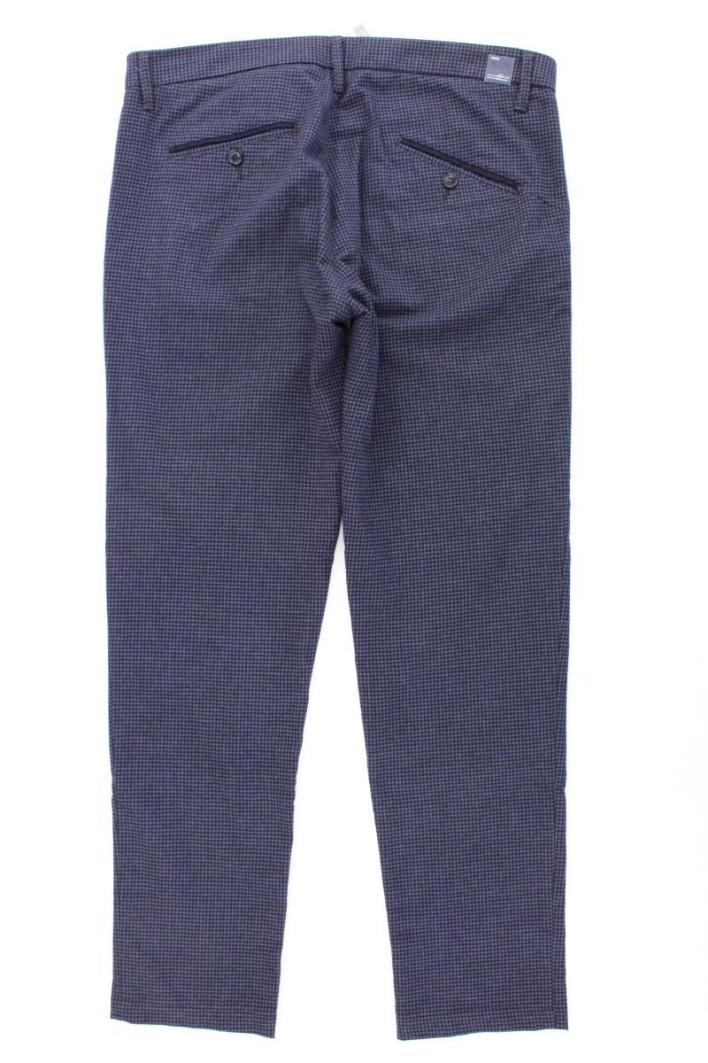 Altatensione Stoffhose für Herren Gr. 50 kariert blau aus Baumwolle