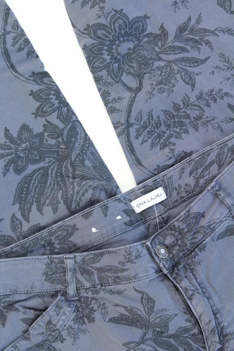 Gina Laura Hose Gr. 40 blau aus Baumwolle