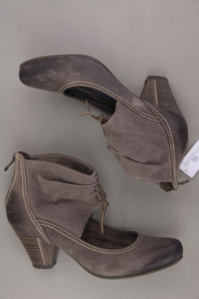 van der Laan Pumps Gr. 36 braun aus Leder
