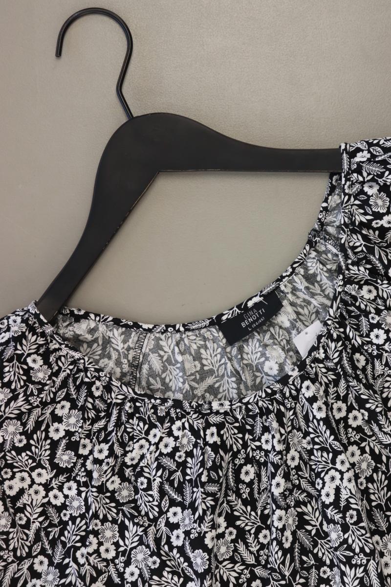 Longbluse Gr. L 3/4 Ärmel schwarz aus Viskose