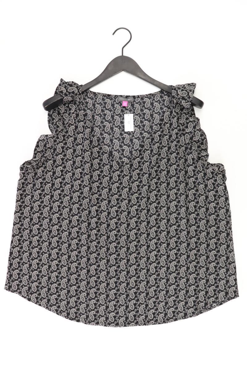 Vince Camuto Rüschenbluse Gr. XXL Kurzarm schwarz aus Polyester