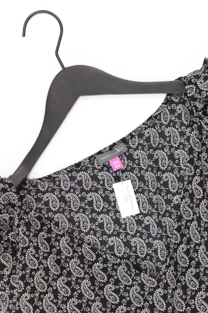 Vince Camuto Rüschenbluse Gr. XXL Kurzarm schwarz aus Polyester
