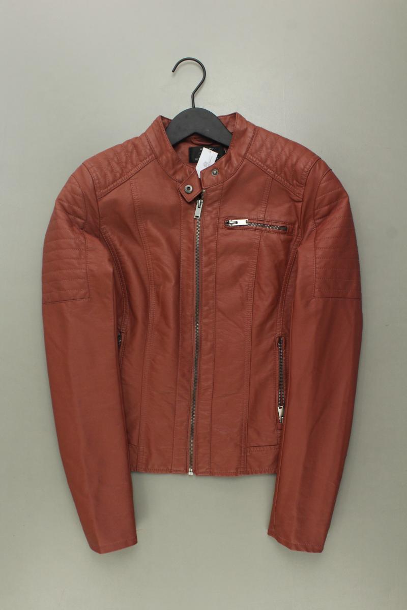 Kunstlederjacke Gr. 36 rot aus Polyurethan