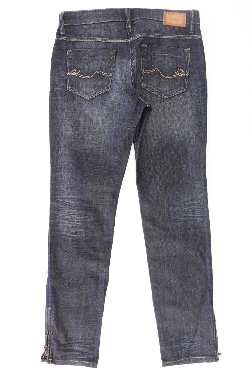 MAC Skinny Jeans Gr. 38/L30 Modell Skinny Rocket mit Nieten blau aus Baumwolle