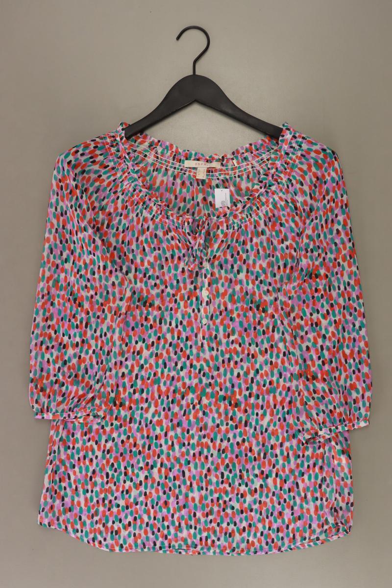 Esprit Bluse Gr. 38 3/4 Ärmel mehrfarbig aus Polyester