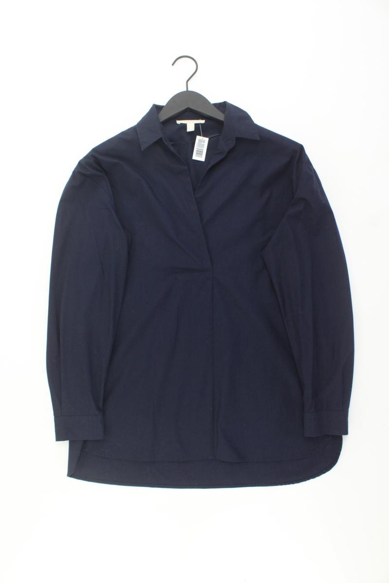Esprit Langarmbluse Gr. L blau aus Baumwolle