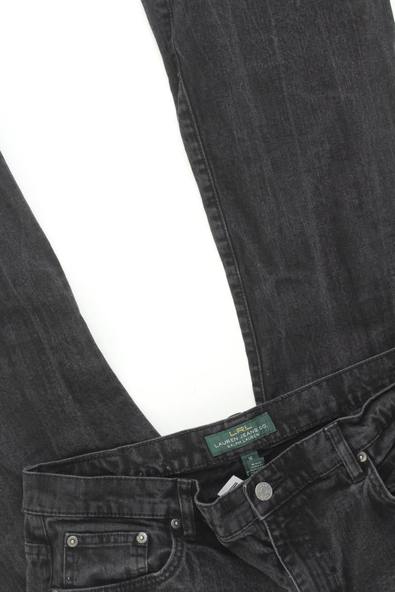 Ralph Lauren Straight Jeans Gr. UK 16 (L) grau aus Baumwolle