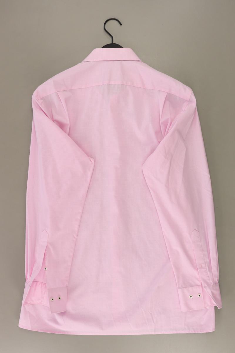 MARVELIS Langarmhemd für Herren Gr. Hemdgröße 44 rosa aus Baumwolle