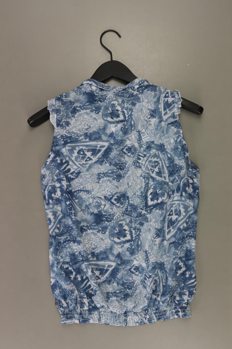 Garcia Jeans Ärmellose Bluse Gr. S blau aus Polyester