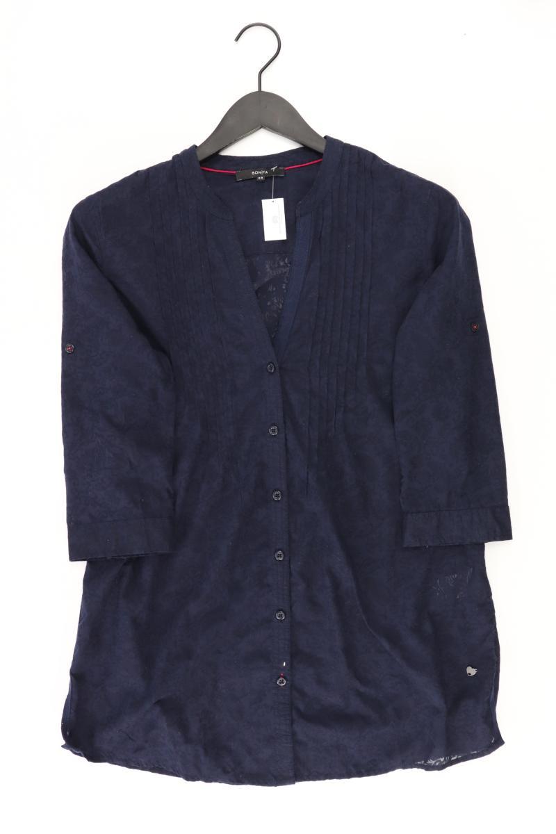 Bonita Bluse Gr. 38 3/4 Ärmel blau aus Polyester