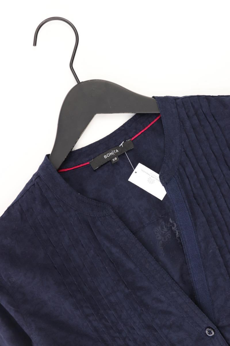 Bonita Bluse Gr. 38 3/4 Ärmel blau aus Polyester