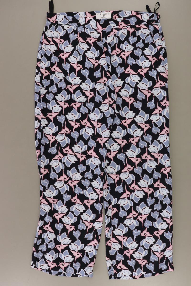 rick cardona Stoffhose Gr. Kurzgröße 21 mit Blumenmuster neuwertig blau