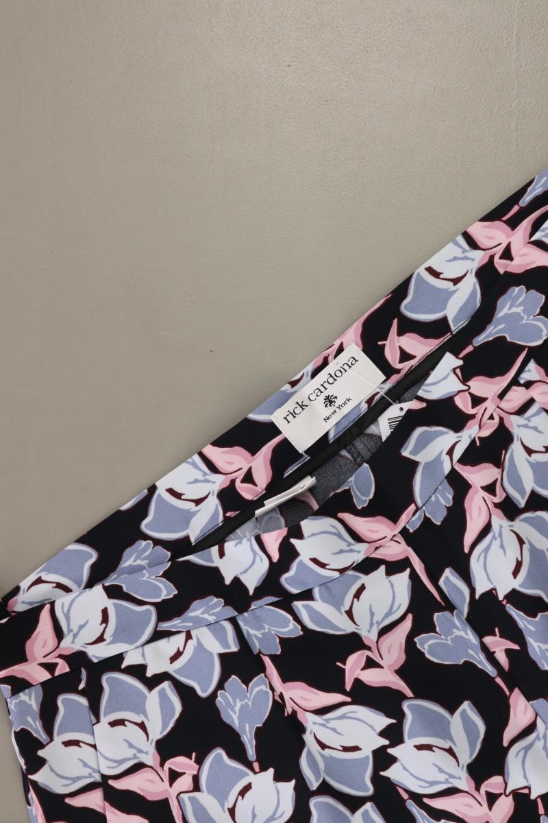 rick cardona Stoffhose Gr. Kurzgröße 21 mit Blumenmuster neuwertig blau