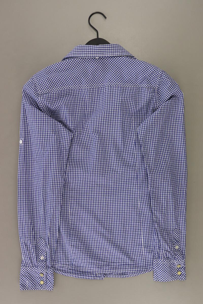 Maison Scotch Karobluse Gr. 38 kariert Langarm blau aus Baumwolle