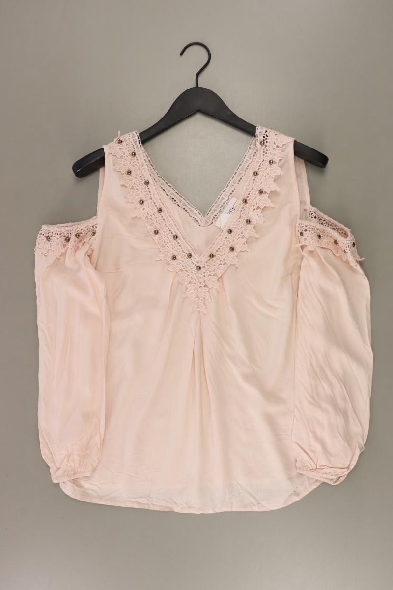 Tesini Bluse Gr. 40 3/4 Ärmel rosa aus Viskose