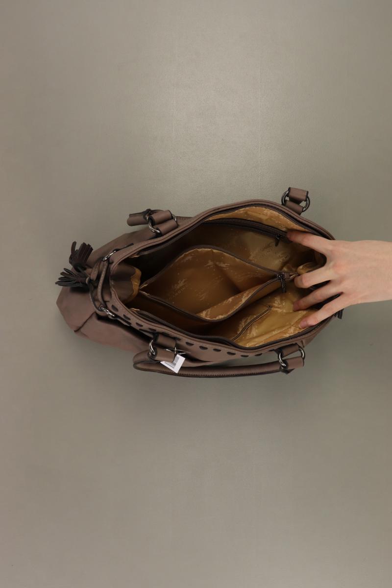 Henkeltasche braun aus Polyurethan