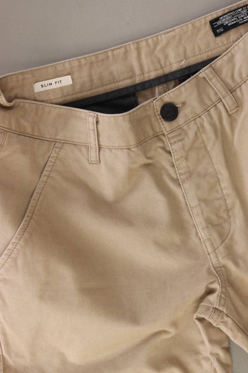 Jack & Jones Chinohose für Herren Gr. W32/L32 creme aus Baumwolle
