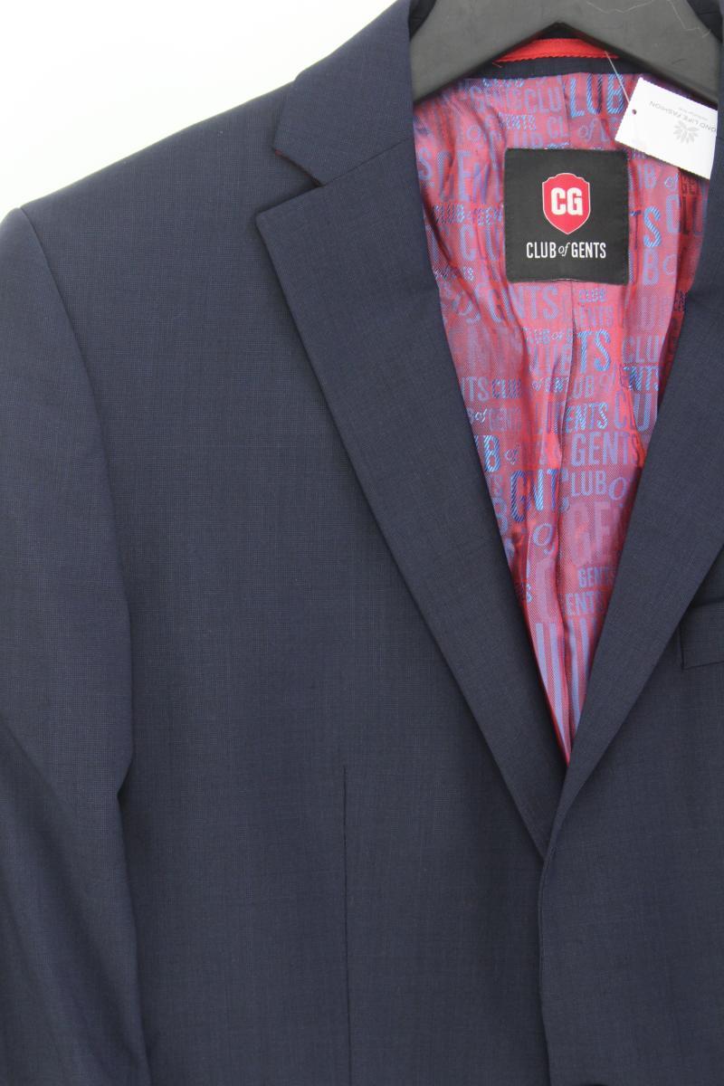 Club of Gents Longsakko für Herren Gr. S neuwertig blau aus Polyester