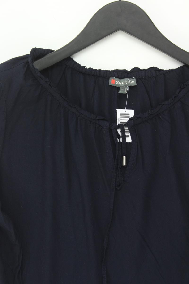 Street One Bluse Gr. 36 neuwertig 3/4 Ärmel blau aus Viskose