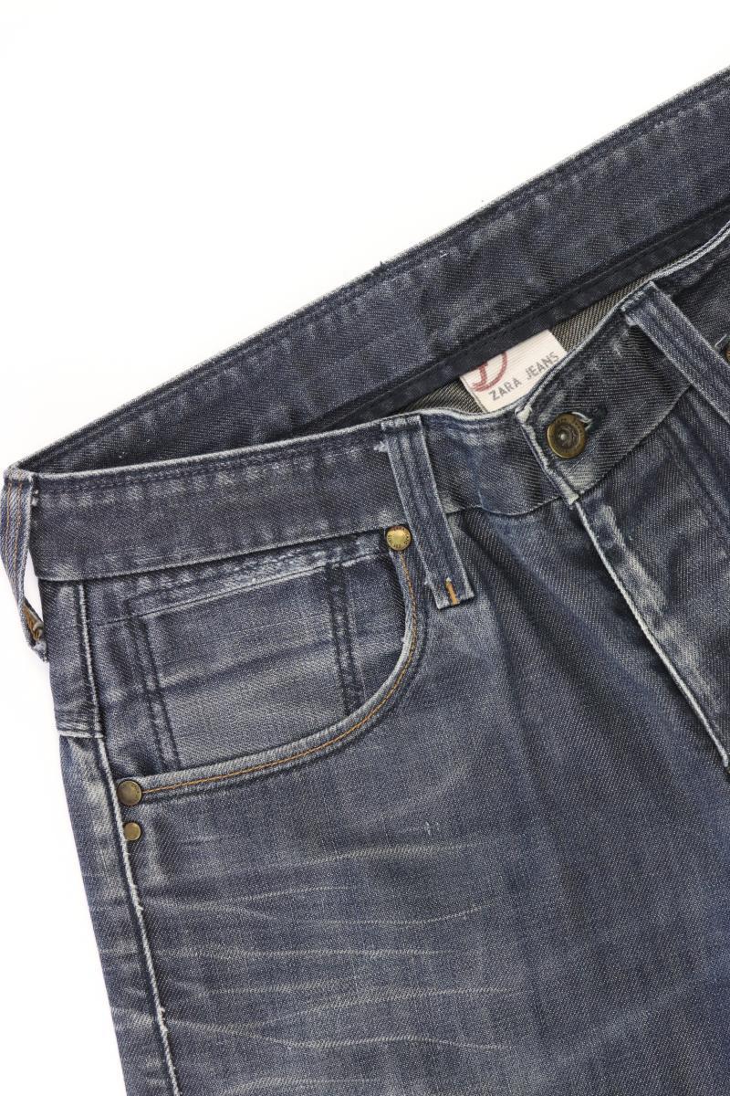 Zara Straight Jeans für Herren Gr. W30 grau aus Baumwolle