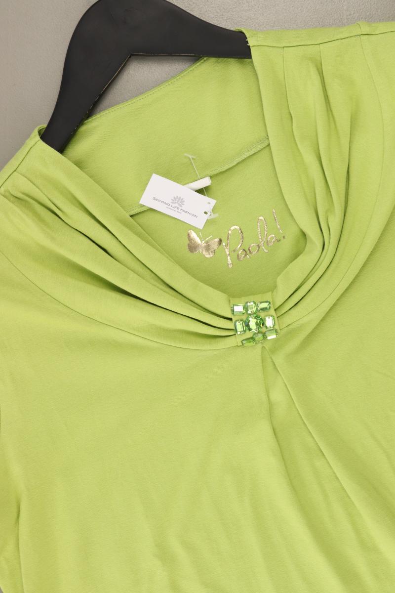Paola T-Shirt Gr. 40 Kurzarm grün aus Viskose