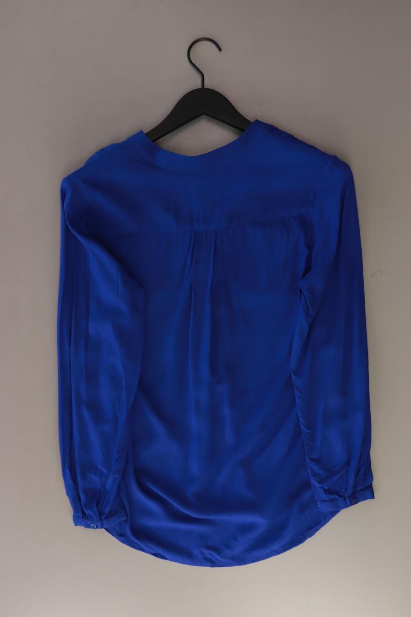 Langarmbluse Gr. S blau aus Viskose