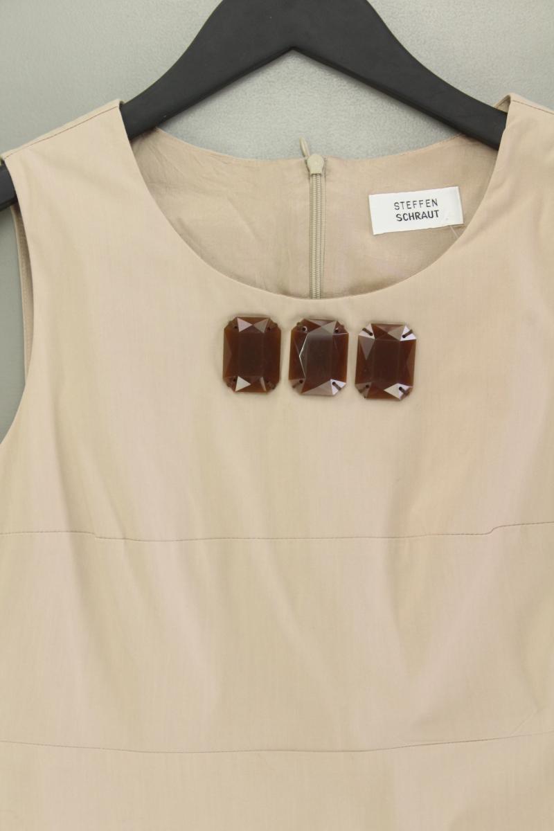 Steffen Schraut Trägerkleid Gr. 36 Ärmellos braun aus Baumwolle