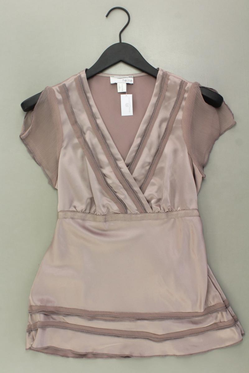 Heine Kurzarmbluse Gr. 36 lila aus Polyester