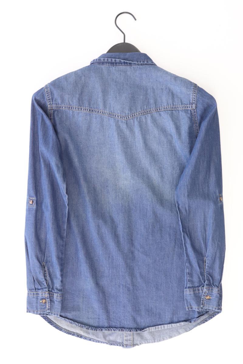 Jacqueline de Yong Jeansbluse Gr. 36 Langarm blau aus Baumwolle