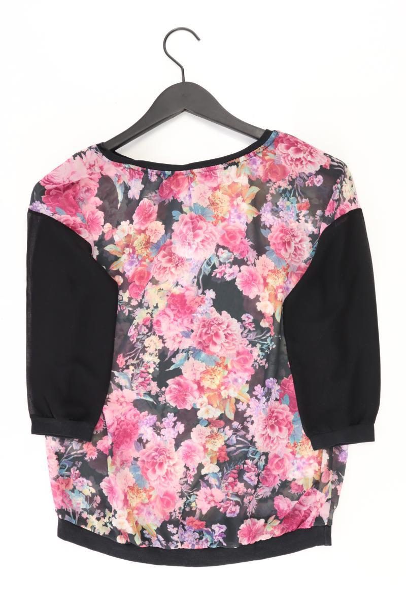 Stradivarius Printshirt Gr. S mit Blumenmuster 3/4 Ärmel mehrfarbig