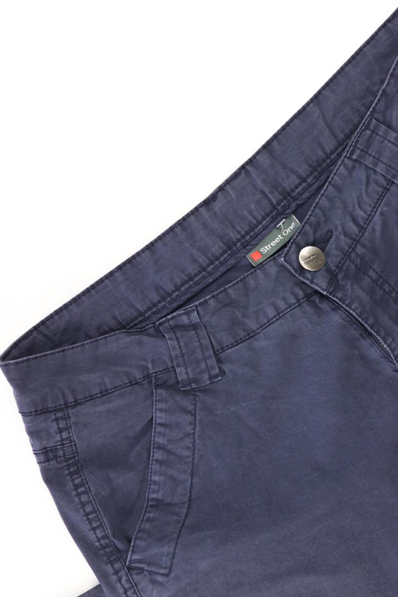 Street One Chinohose Gr. 38 blau aus Baumwolle