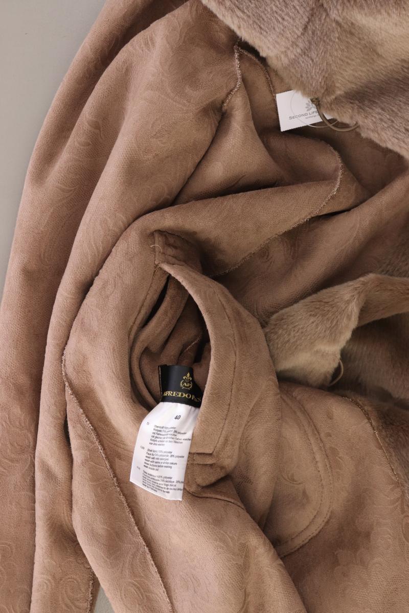 Alfredo Pauly Wendemantel Gr. 40 braun aus Polyester