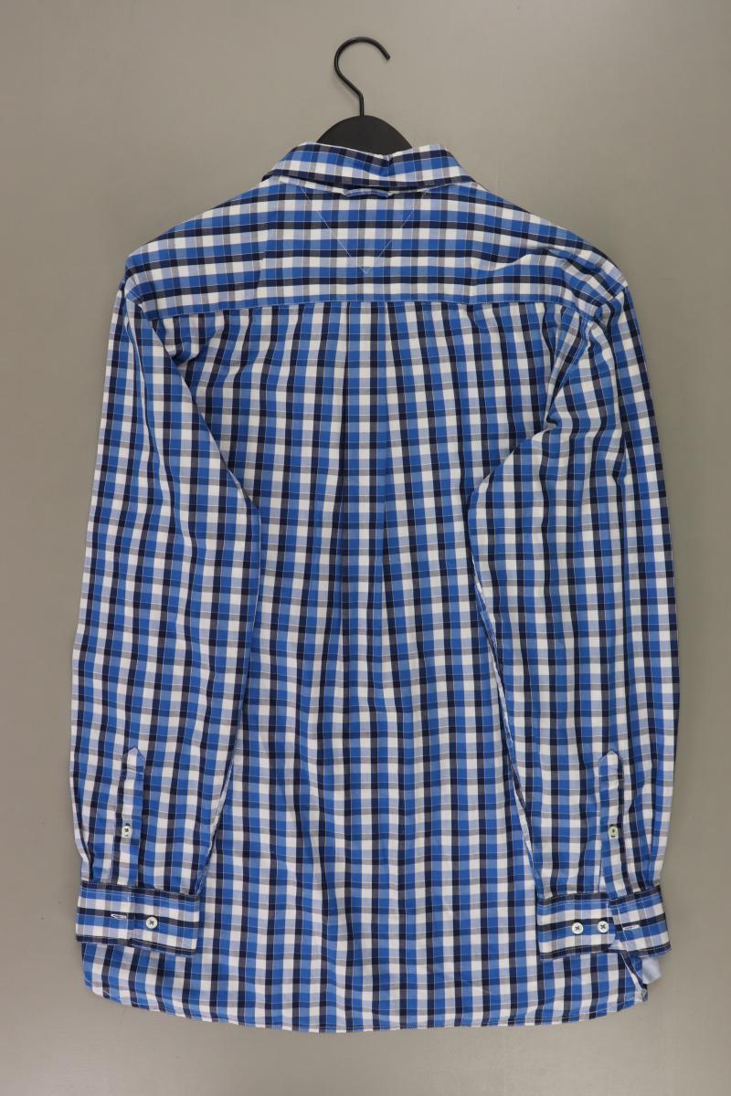 Tommy Hilfiger Karohemd für Herren Gr. XL kariert Langarm blau aus Baumwolle