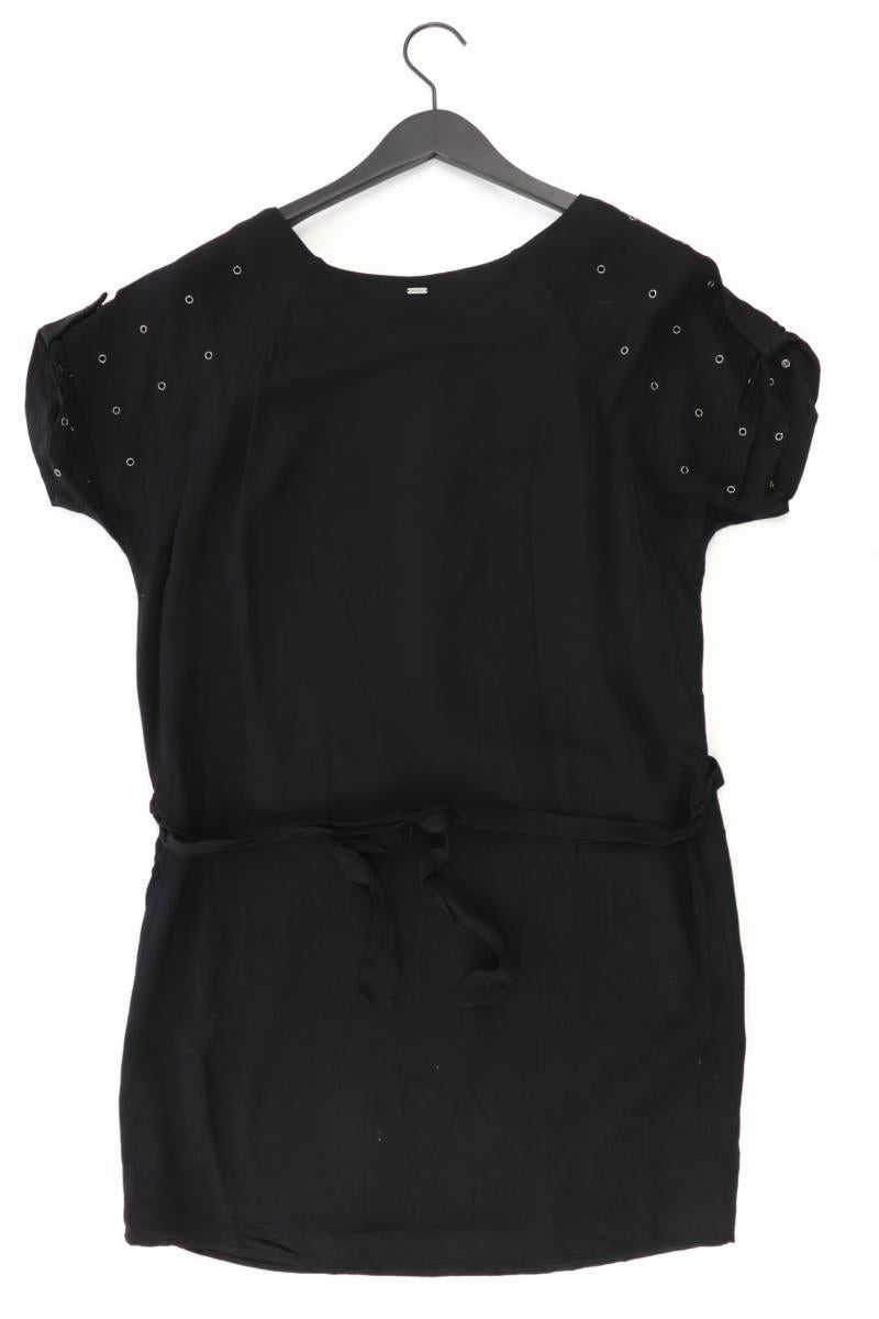 Kurzarmkleid Gr. 40 schwarz aus Viskose