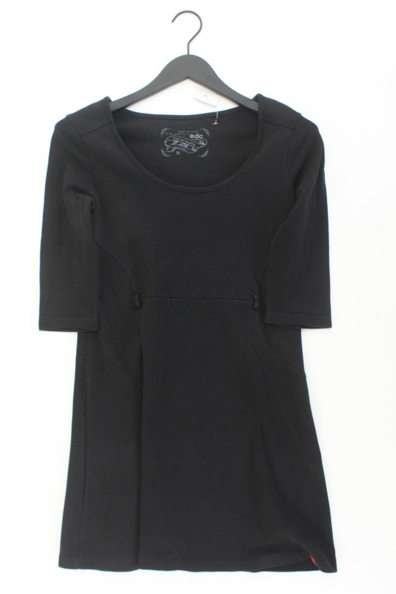 edc by Esprit Stretchkleid Gr. M Kurzarm schwarz aus Baumwolle