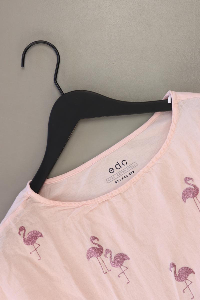 edc by Esprit Printshirt Gr. XS Kurzarm rosa