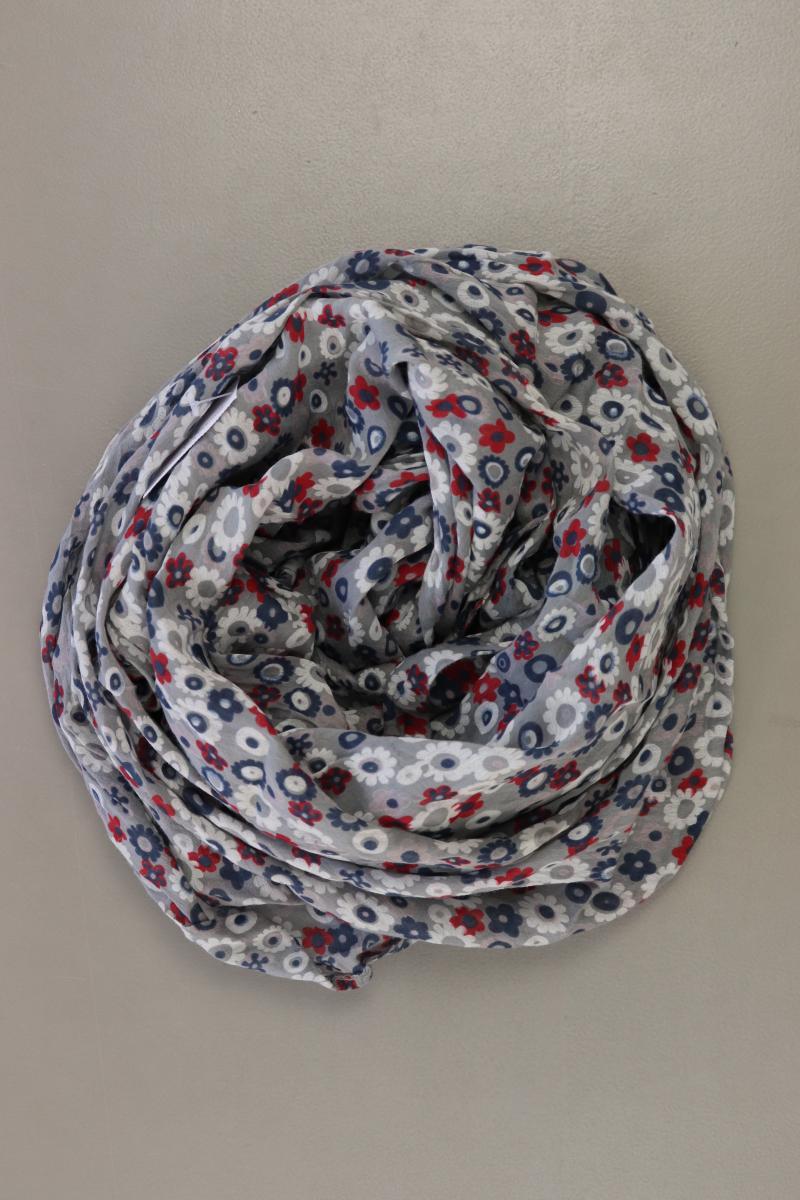 Tuch mit Blumenmuster grau