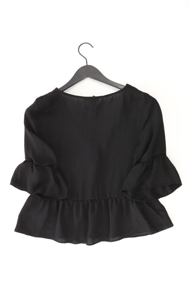 New Look Regular Bluse Gr. 40 3/4 Ärmel schwarz aus Polyester