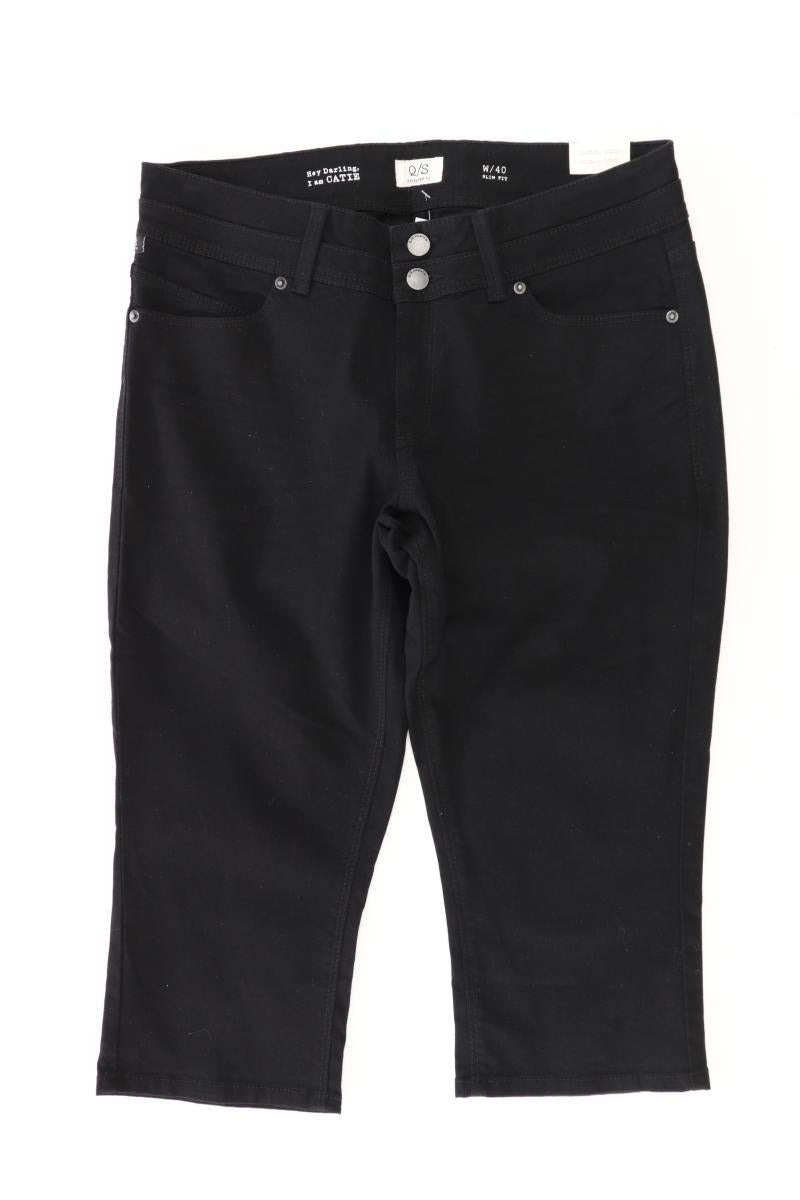 QS by s.Oliver 3/4 Jeans Gr. 40 neu mit Etikett Modell Catie schwarz