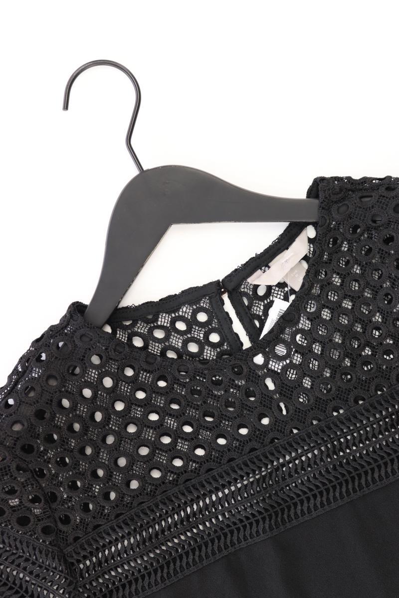 Kurzarmbluse Gr. M schwarz aus Polyester