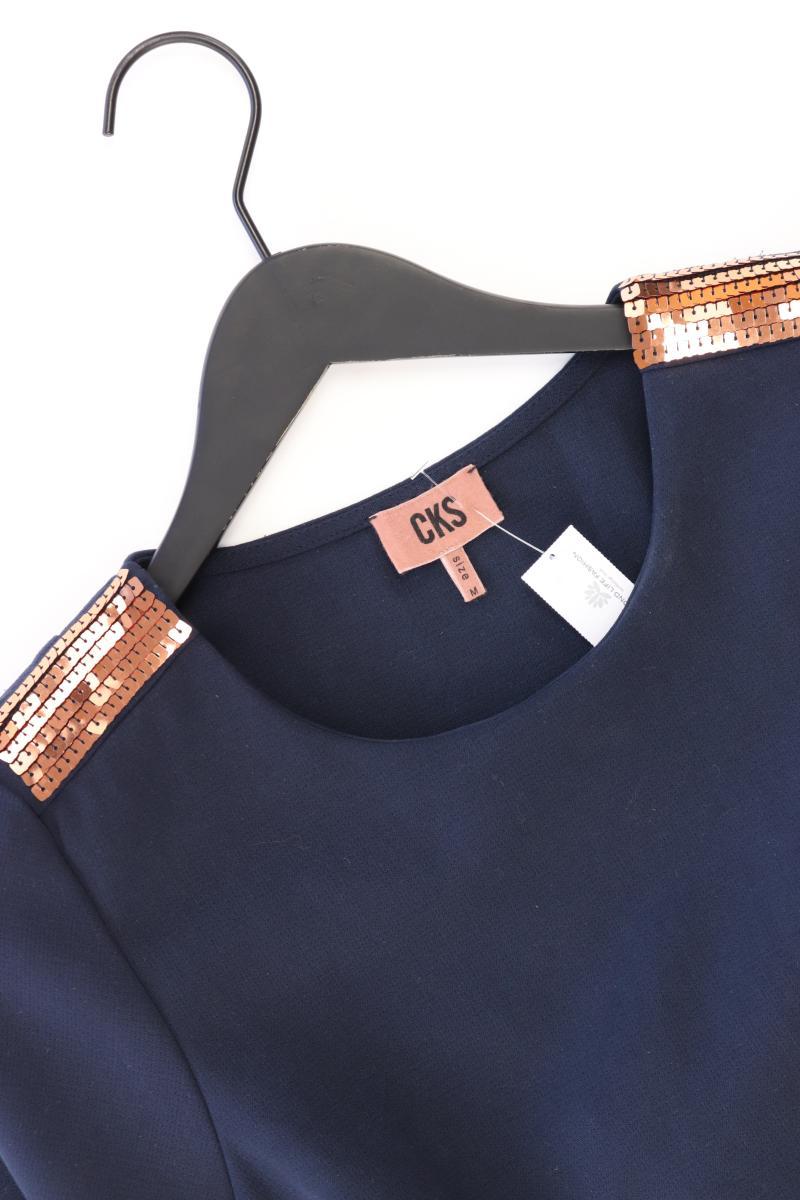 CKS Fashion Kurzarmkleid Gr. M mit Pailletten blau