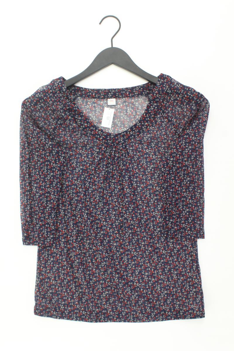 s.Oliver Regular Bluse Gr. 36 mit Blumenmuster 3/4 Ärmel mehrfarbig