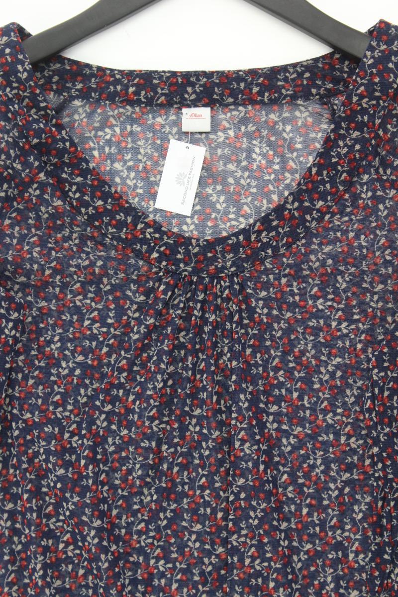 s.Oliver Regular Bluse Gr. 36 mit Blumenmuster 3/4 Ärmel mehrfarbig