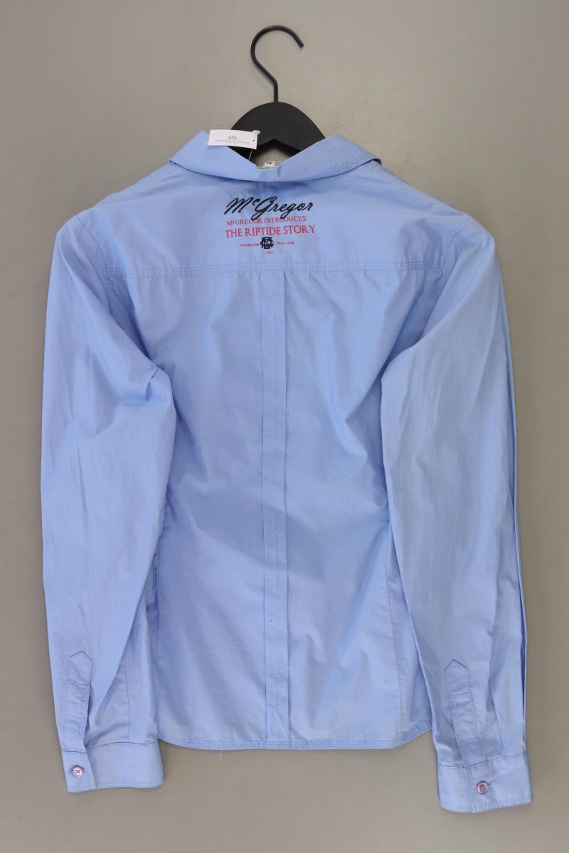 McGregor Langarmbluse Gr. 40 blau aus Baumwolle