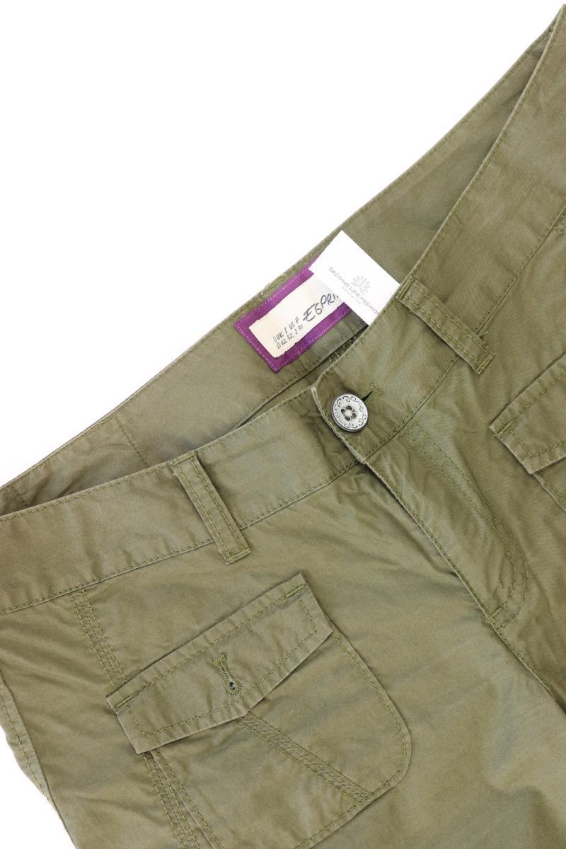 Esprit 7/8 Hose Gr. 38 olivgrün aus Baumwolle