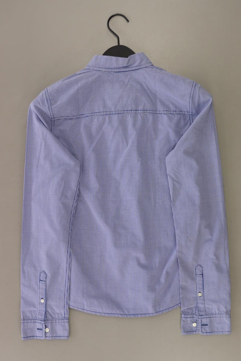 Abercrombie & Fitch Langarmbluse Gr. M blau aus Baumwolle